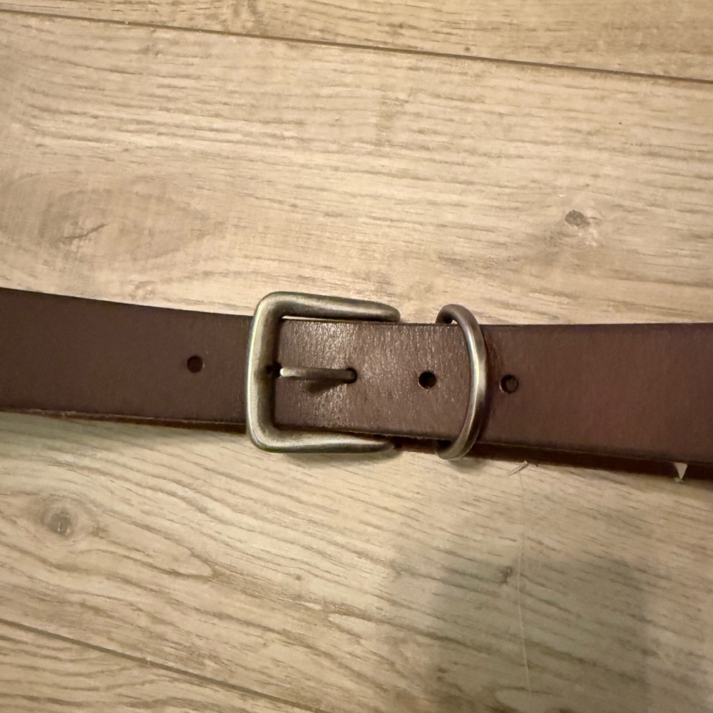 NWT Men’s Lucky Brand brown leather belt 36 - Picture 2 of 5